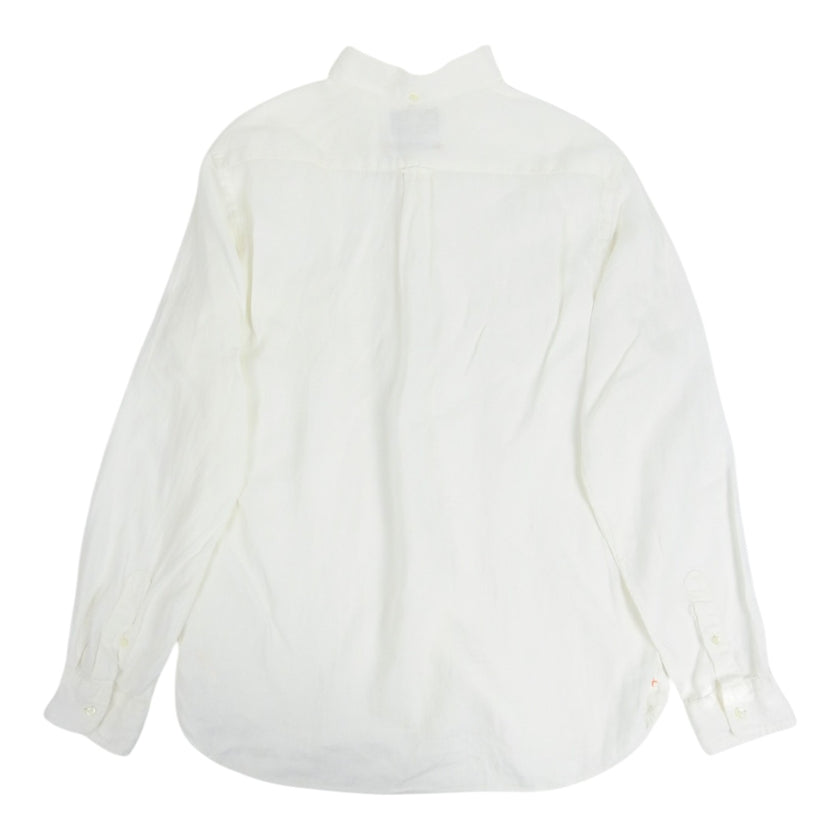 Beams White Linen Shirt Size Large