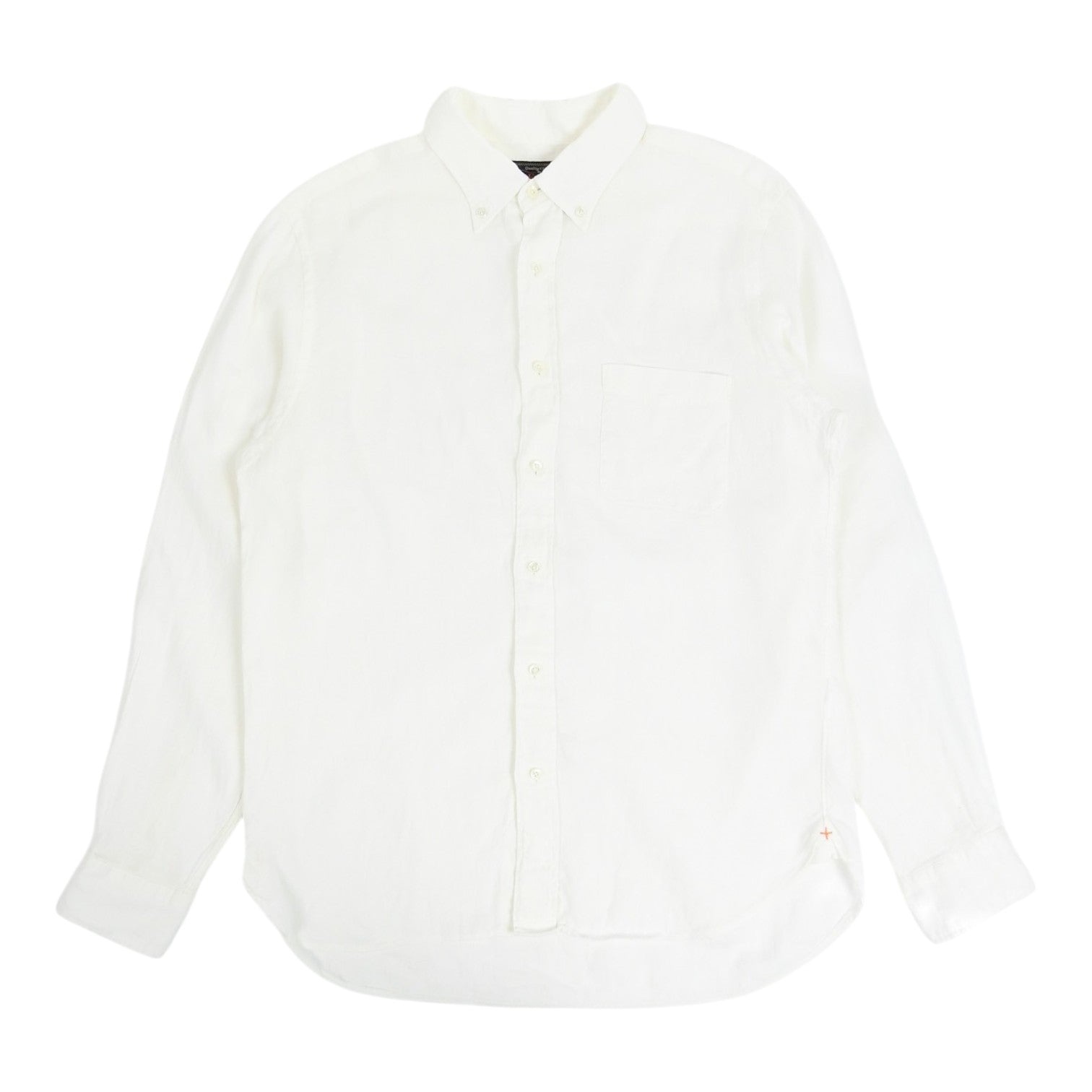 Beams White Linen Shirt Size Large
