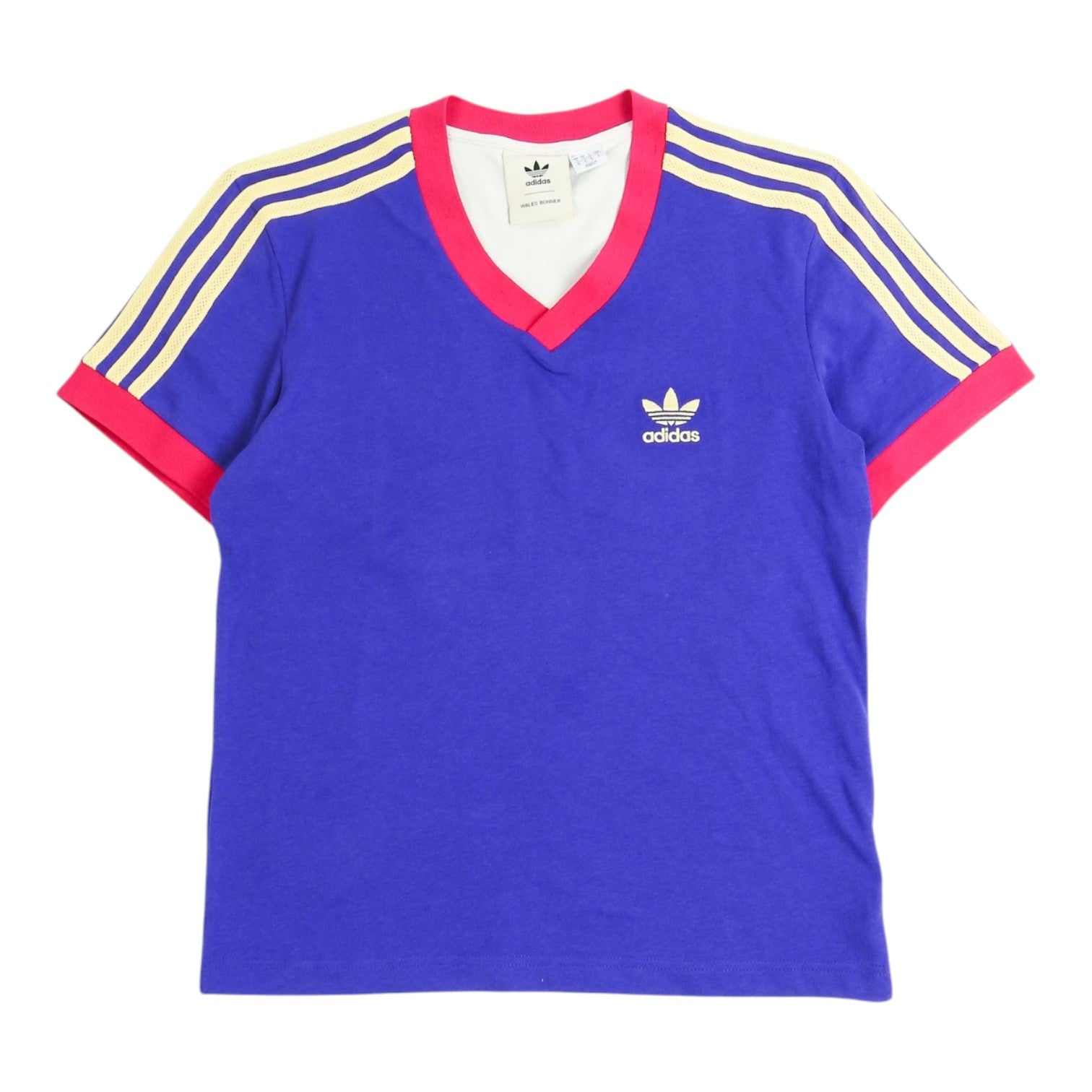 Adidas x Wales Bonner Purple V Neck T-Shirt Size Small