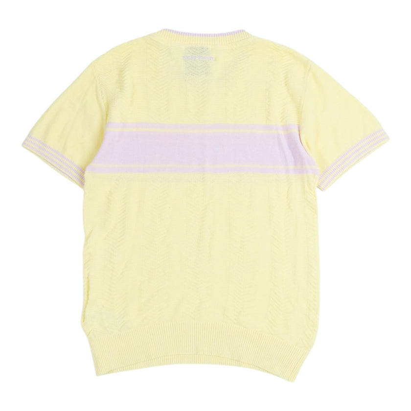 Adidas x Wales Bonner Yellow Knit SS Shirt Size Small