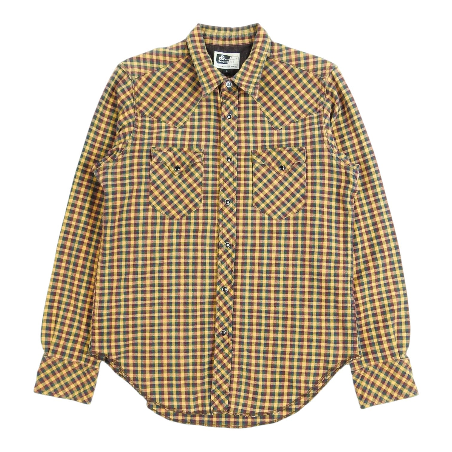 Engineered Garments Snap Check Overshirt Size Large