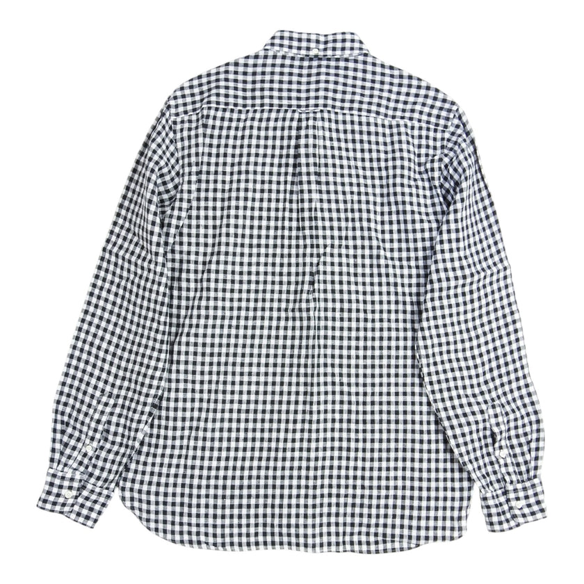 Beams Black/White Check Linn Shirt Size Large