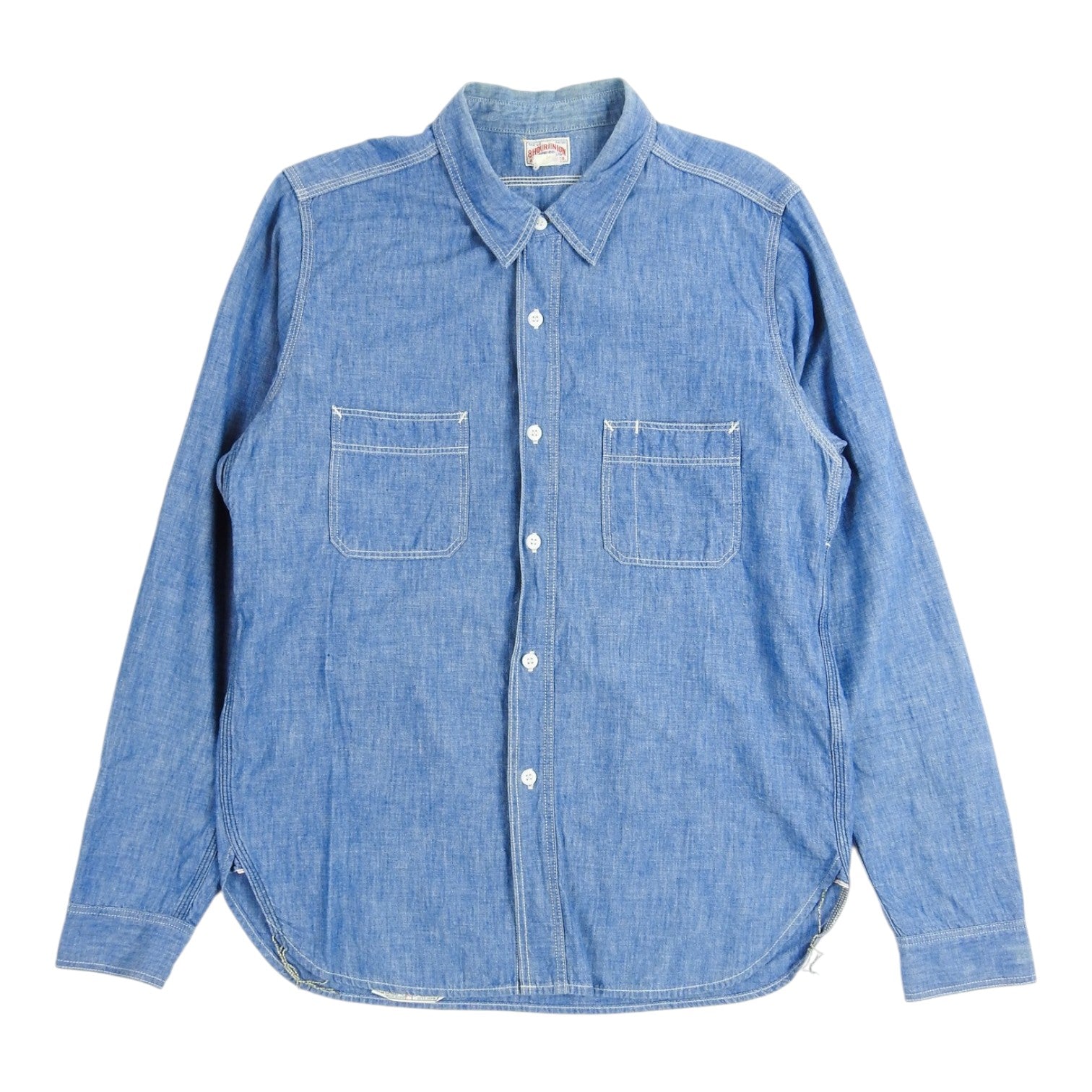 The Real McCoy's Chambray LS Shirt Size 16