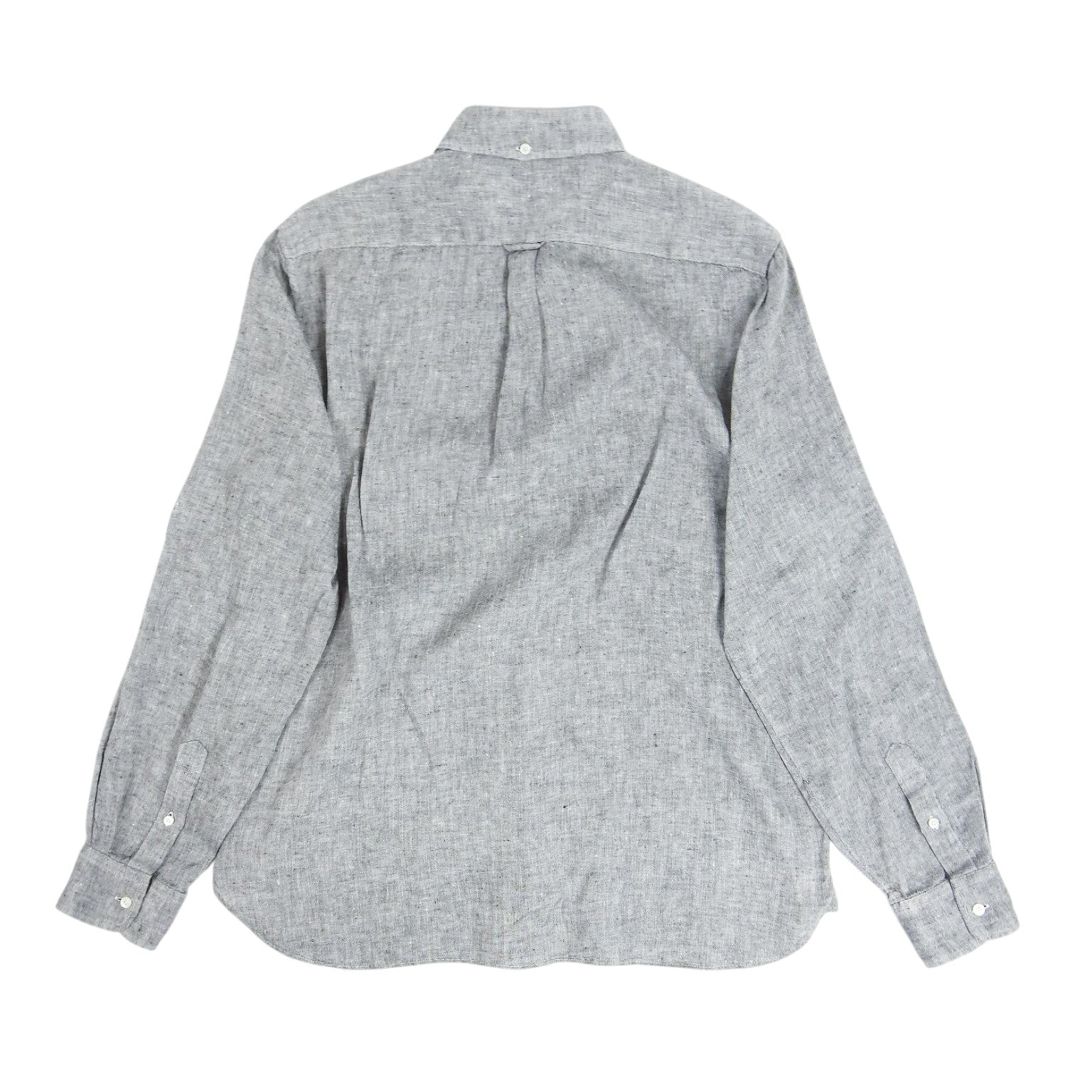 Beams Grey Linen Shirt Size Large