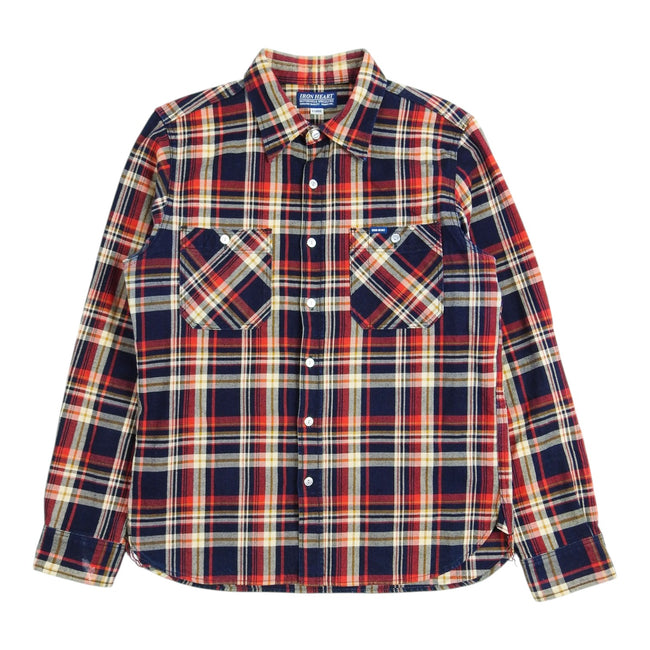 Iron Heart Plaid Flannel Overshirt Size XL