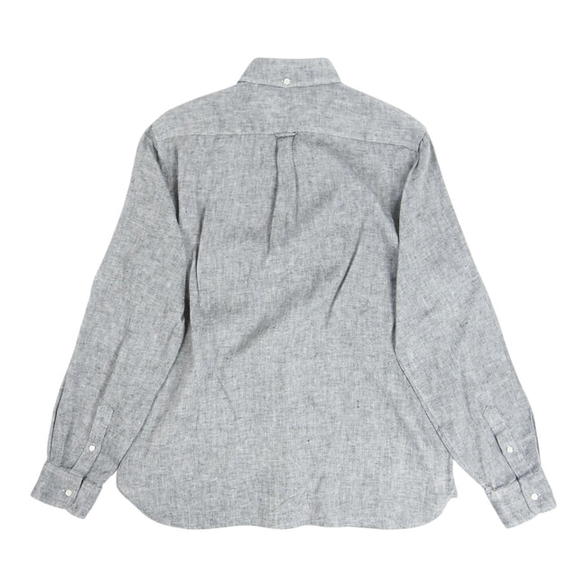 Beams Grey Linen Shirt Size Large