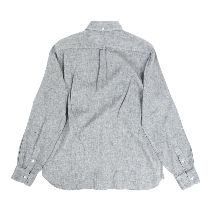 Beams Grey Linen Shirt Size Large