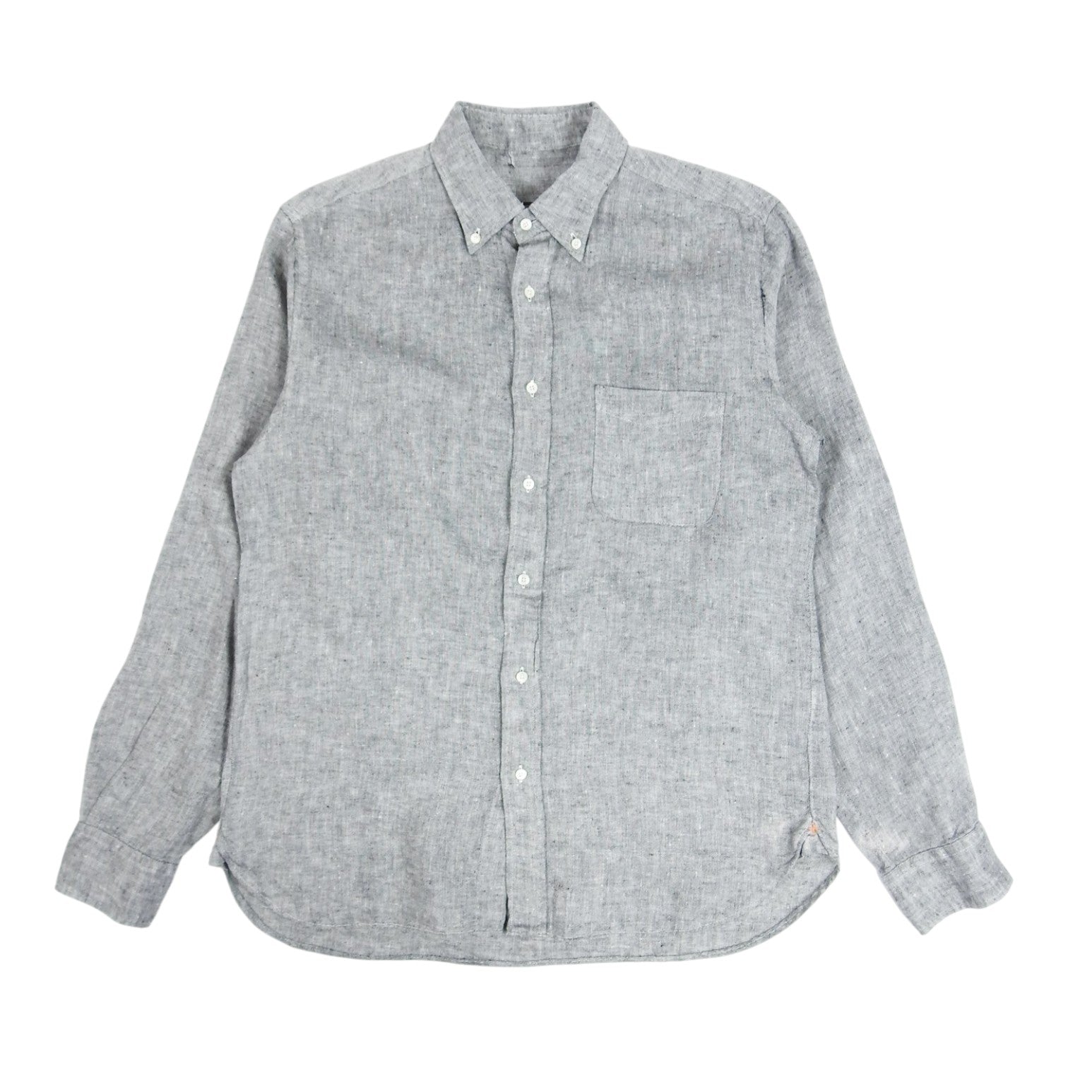 Beams Grey Linen Shirt Size Large