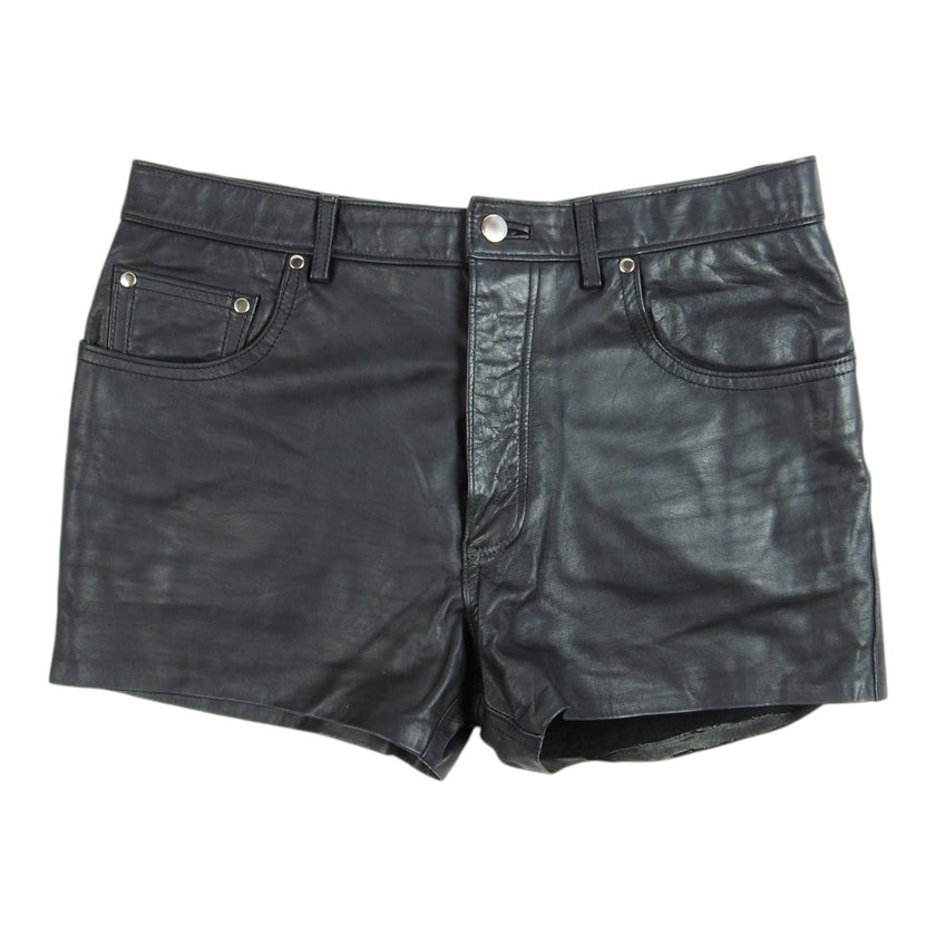 Northbound Leather Button Up Leather Shorts Size 36