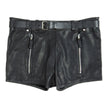 Northbound Leather Peakaboo Zip Leather Shorts Size 36