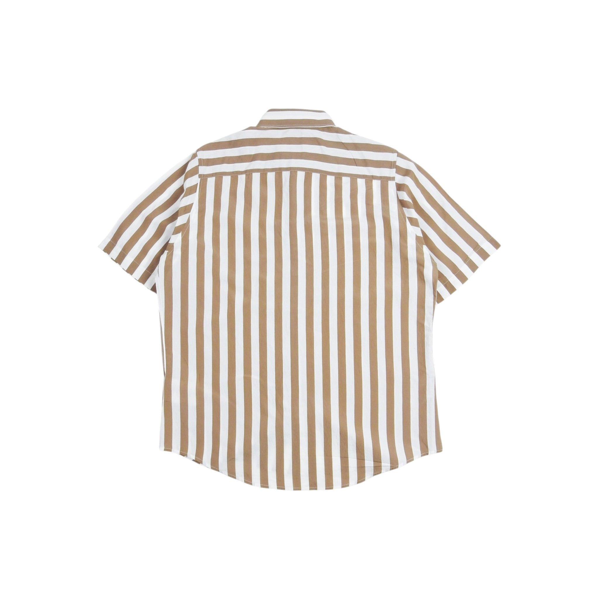 AMI Brown/White SS Shirt Size 37