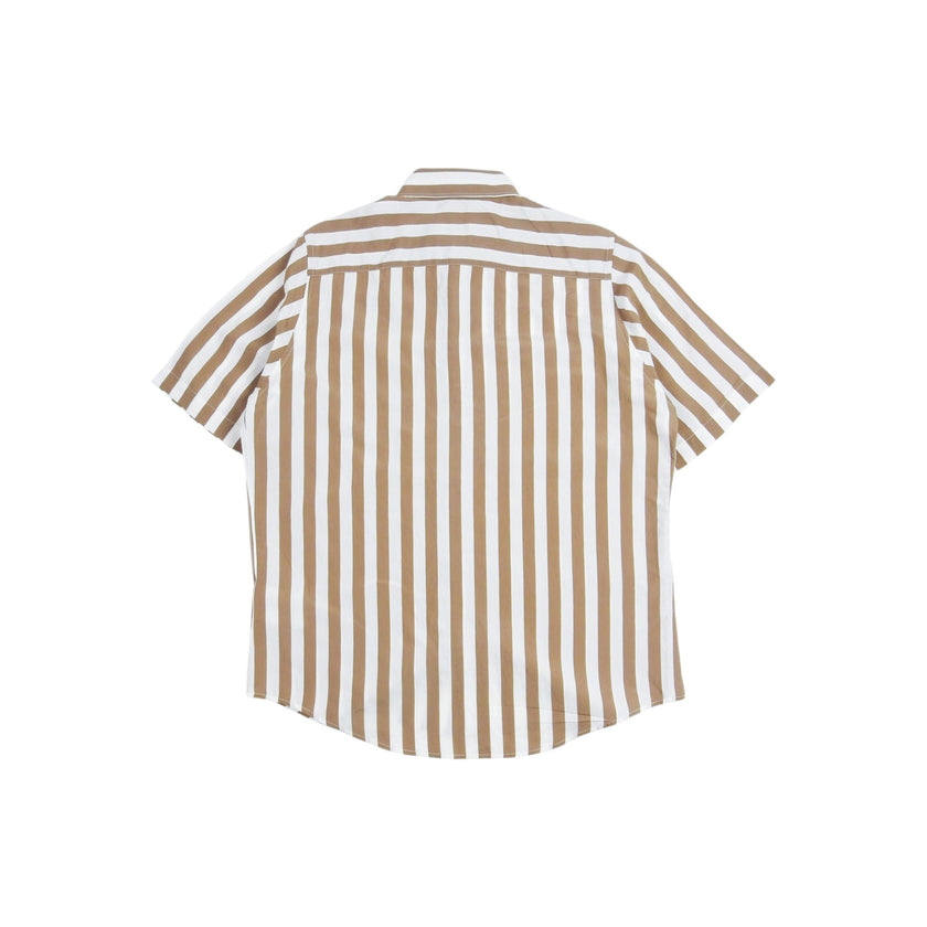 AMI Brown/White SS Shirt Size 37