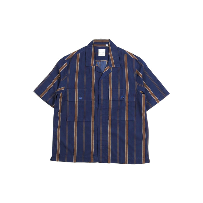Paul Smith Blue/Brown Stripe SS Shirt Size Medium