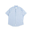 AMI Blue Striped SS Shirt Size 37