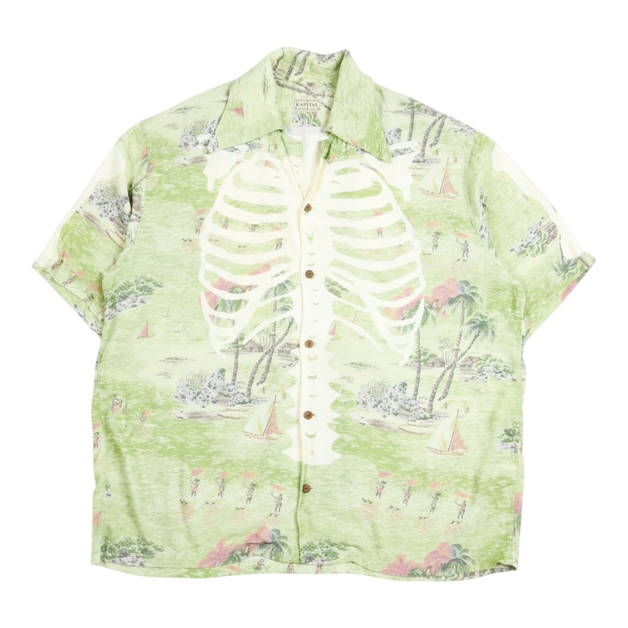 Kapital Tropical Skeleton SS Shirt Size 4