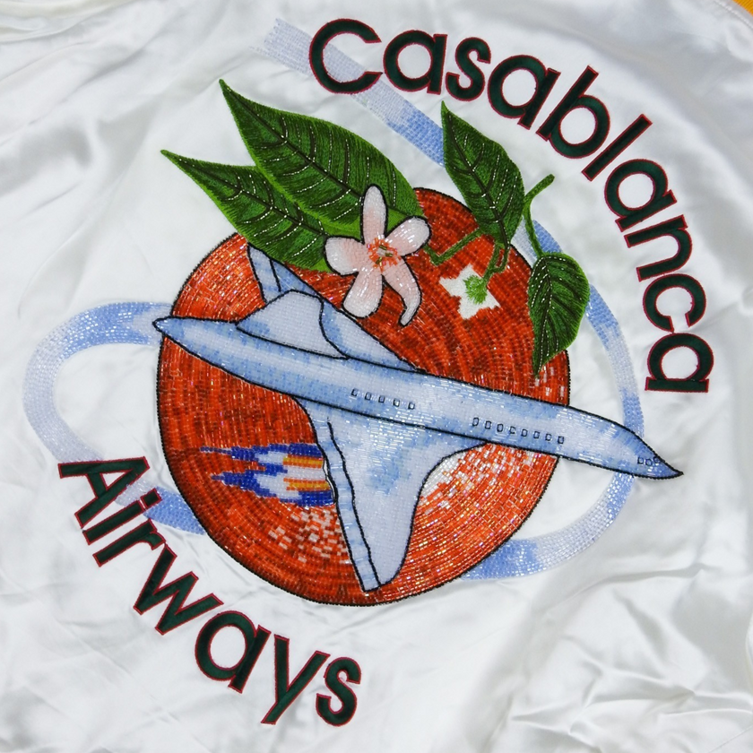 Casablanca Airways Beaded Bomber Size 2XL