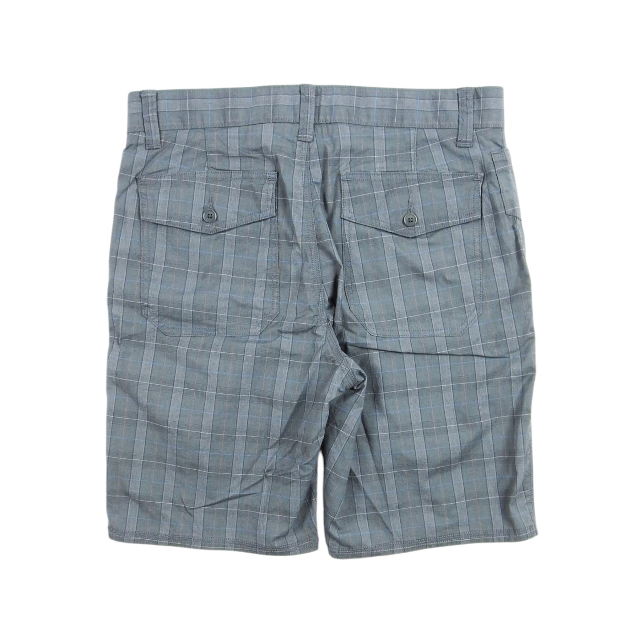 John Varvatos Plaid Grey Shorts Size 32