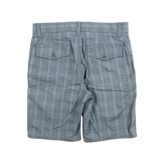 John Varvatos Plaid Grey Shorts Size 32