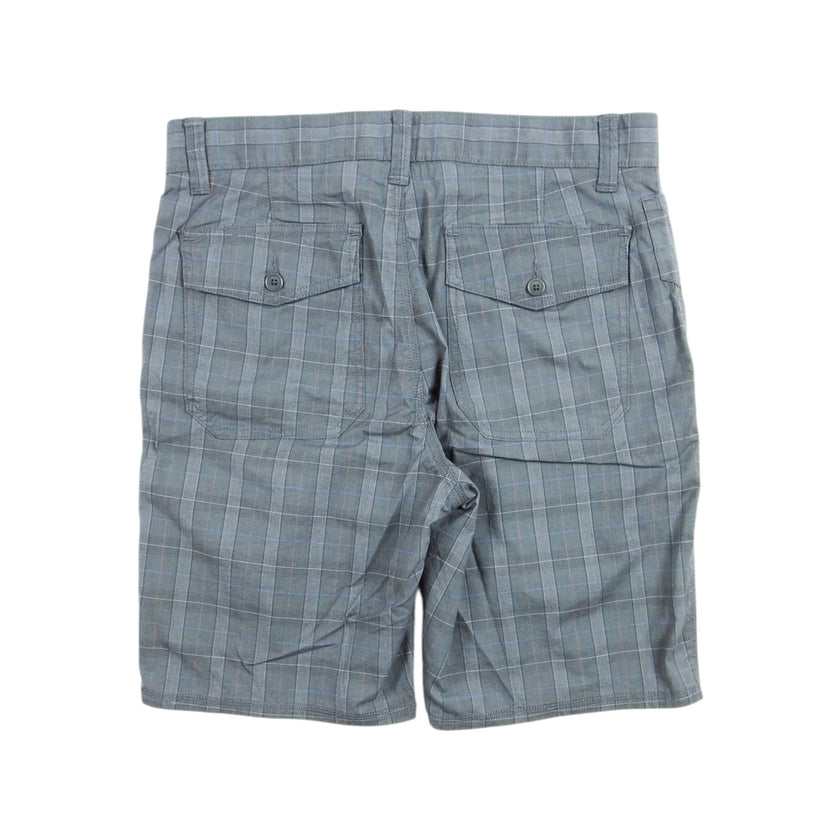 John Varvatos Plaid Grey Shorts Size 32