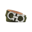Salvatore Ferragamo Green Suede Belt
