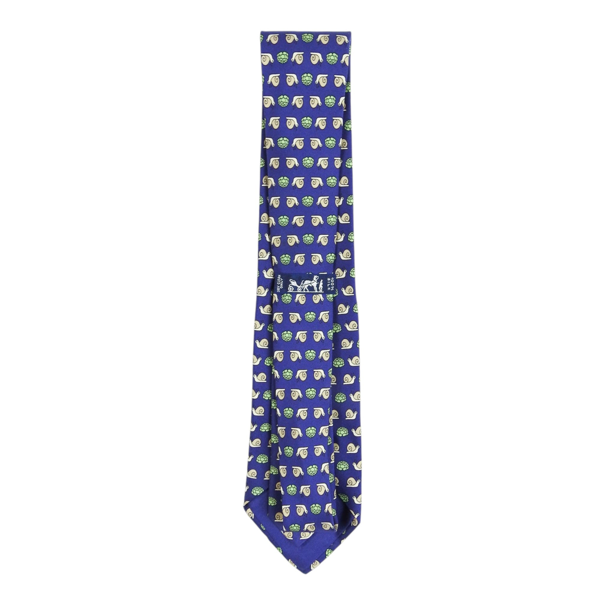 Hermes Blue Snail + Lettuce Tie