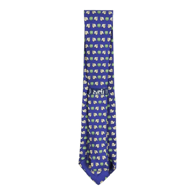 Hermes Blue Snail + Lettuce Tie