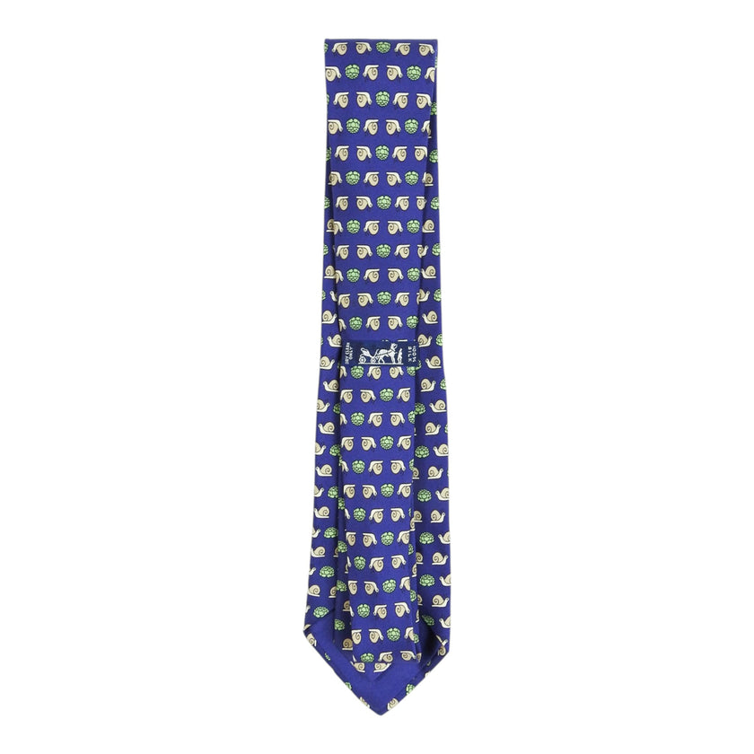Hermes Blue Snail + Lettuce Tie