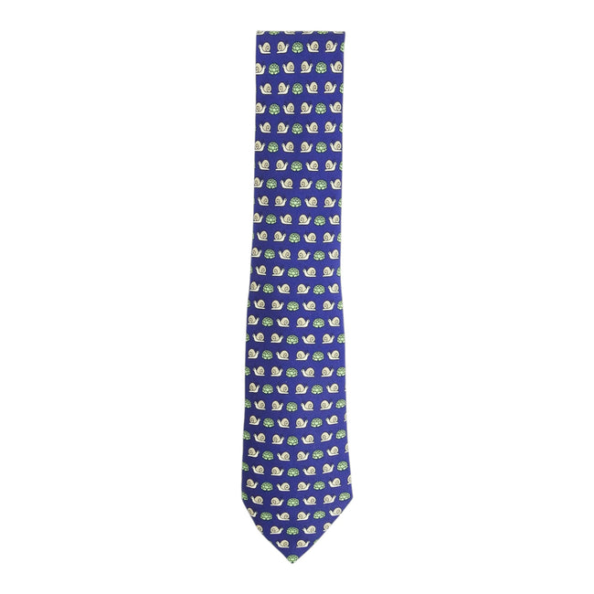 Hermes Blue Snail + Lettuce Tie