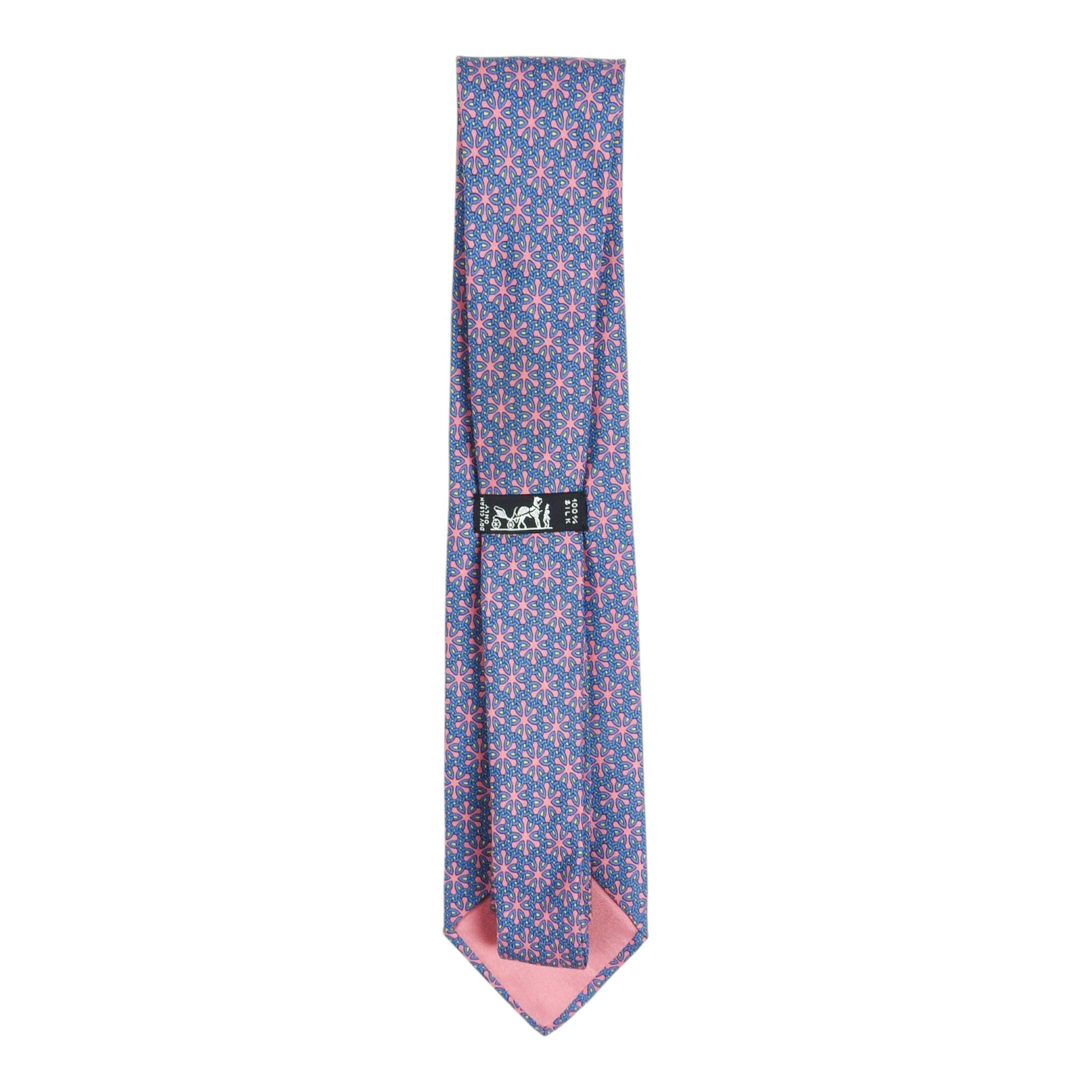Hermes Pink/Blue Star Tie