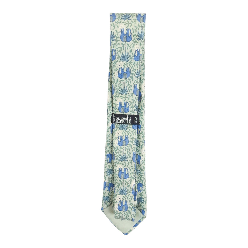 Hermes Green Elephant Tie
