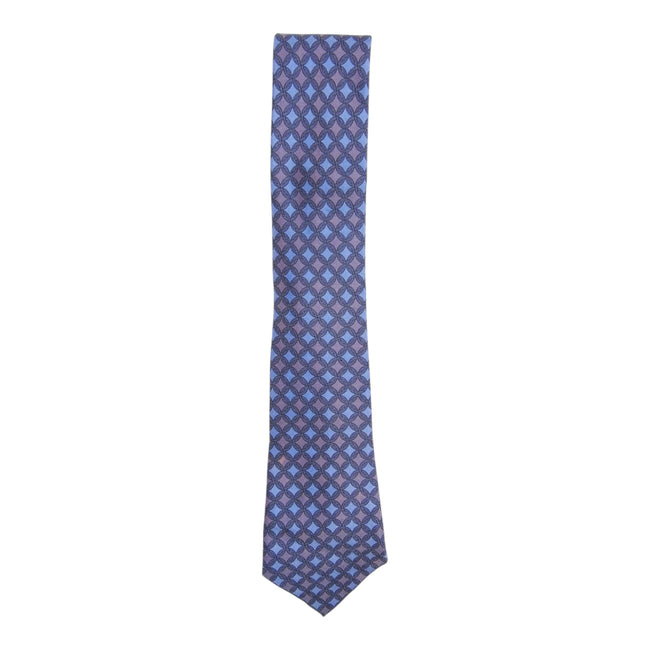 Hermes Blue/Purple Diamond Tie