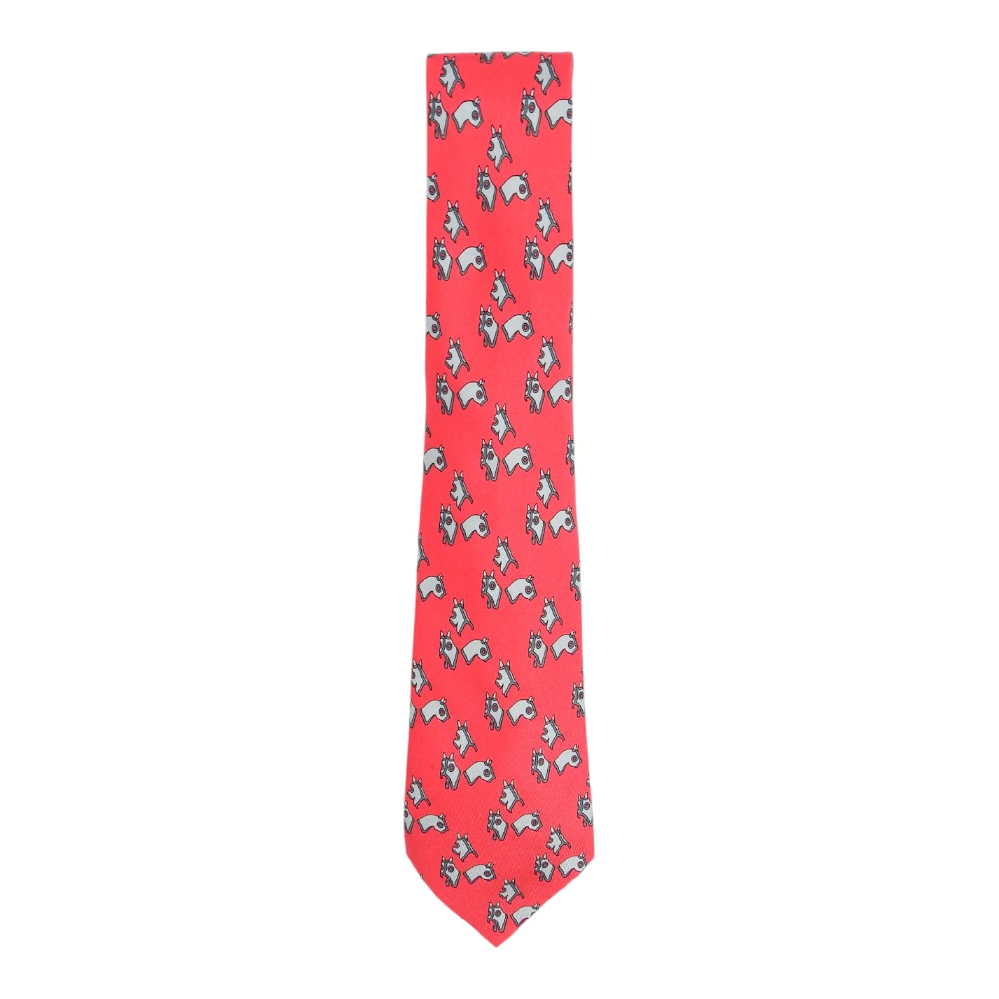 Hermes Racing Horse Mask Tie