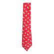 Hermes Red Jumping Horse Tie