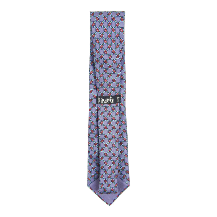 Hermes Purple Horsebit Tie
