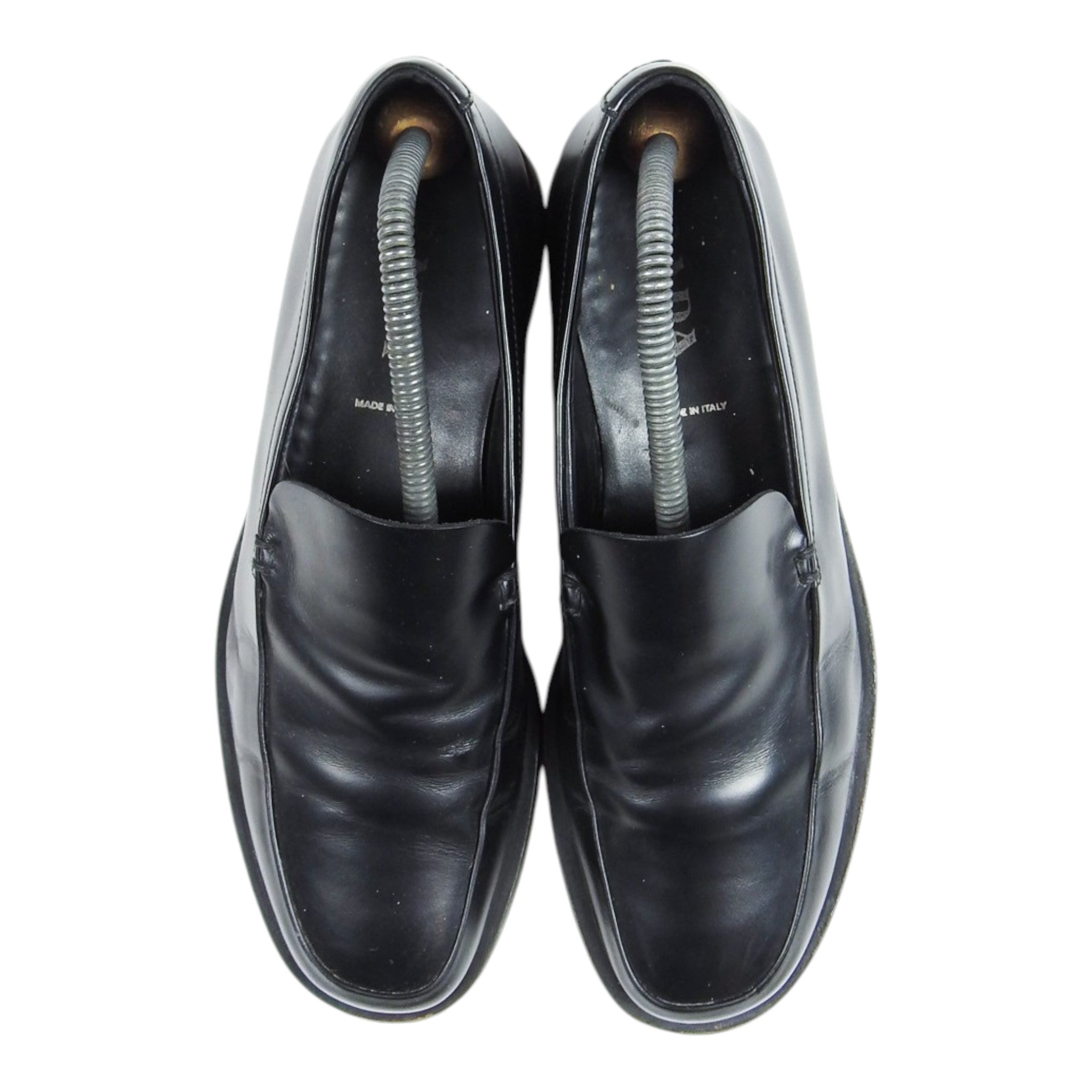 Prada Black Sleek Loafers Size 9