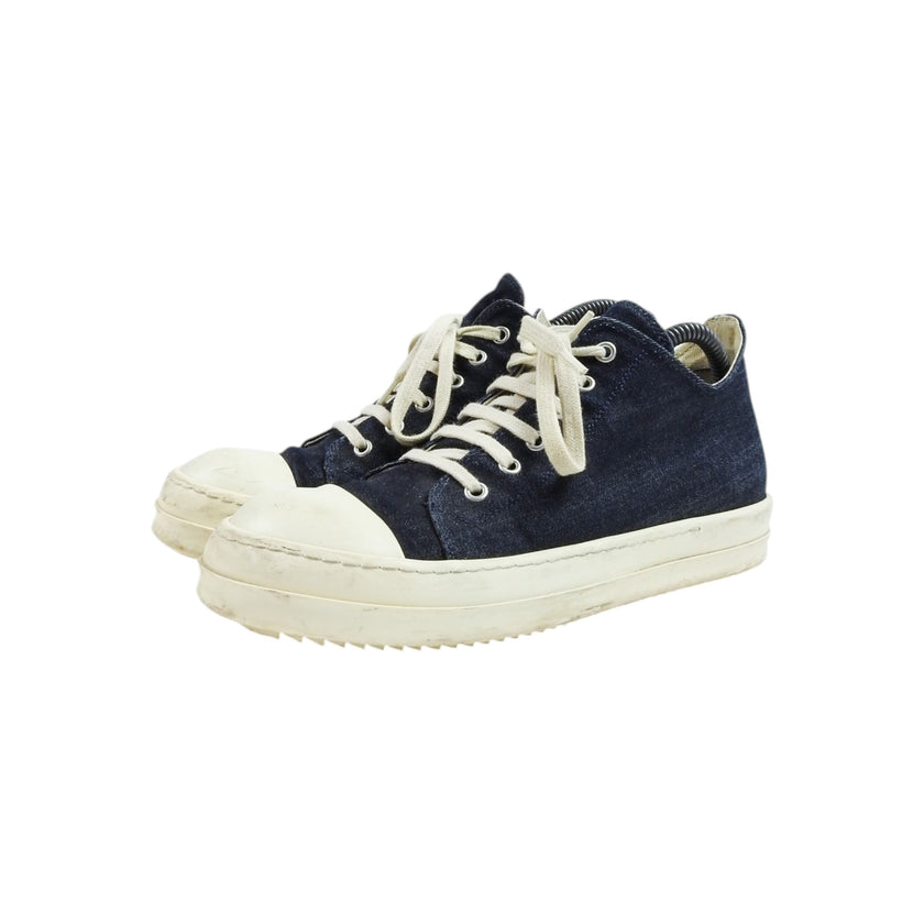 Rick Owens DRKSHDW Denim Low Top Sneakers Size 42