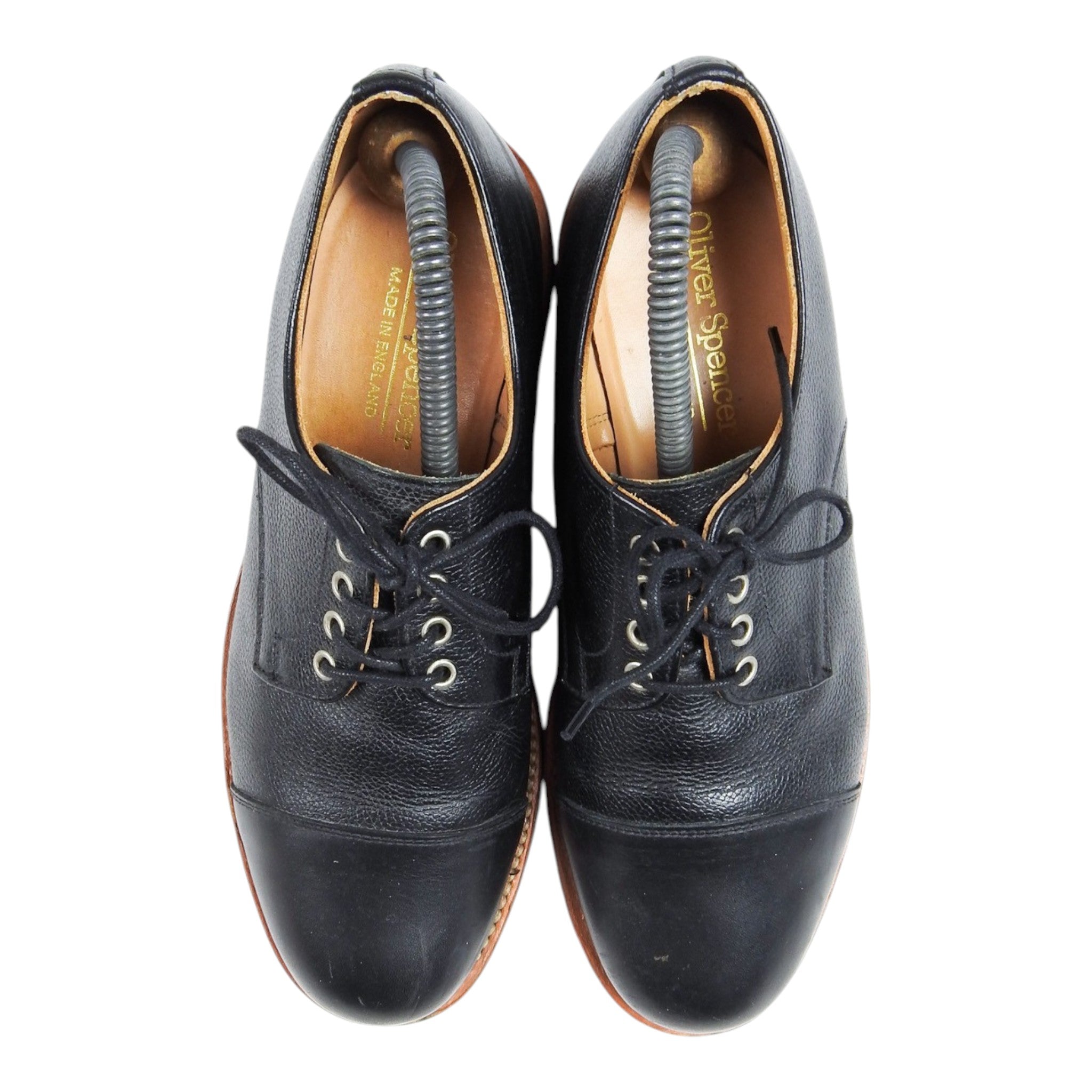 Oliver Spencer Black Derbies Size 9