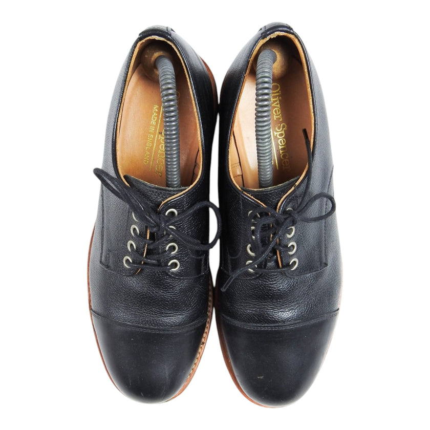 Oliver Spencer Black Derbies Size 9