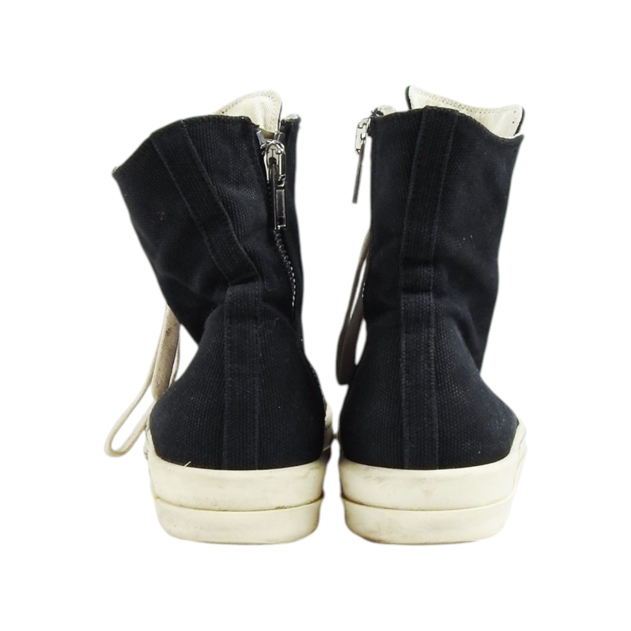 Rick Owens DRKSHDW Black Canvas Ramones Size 41