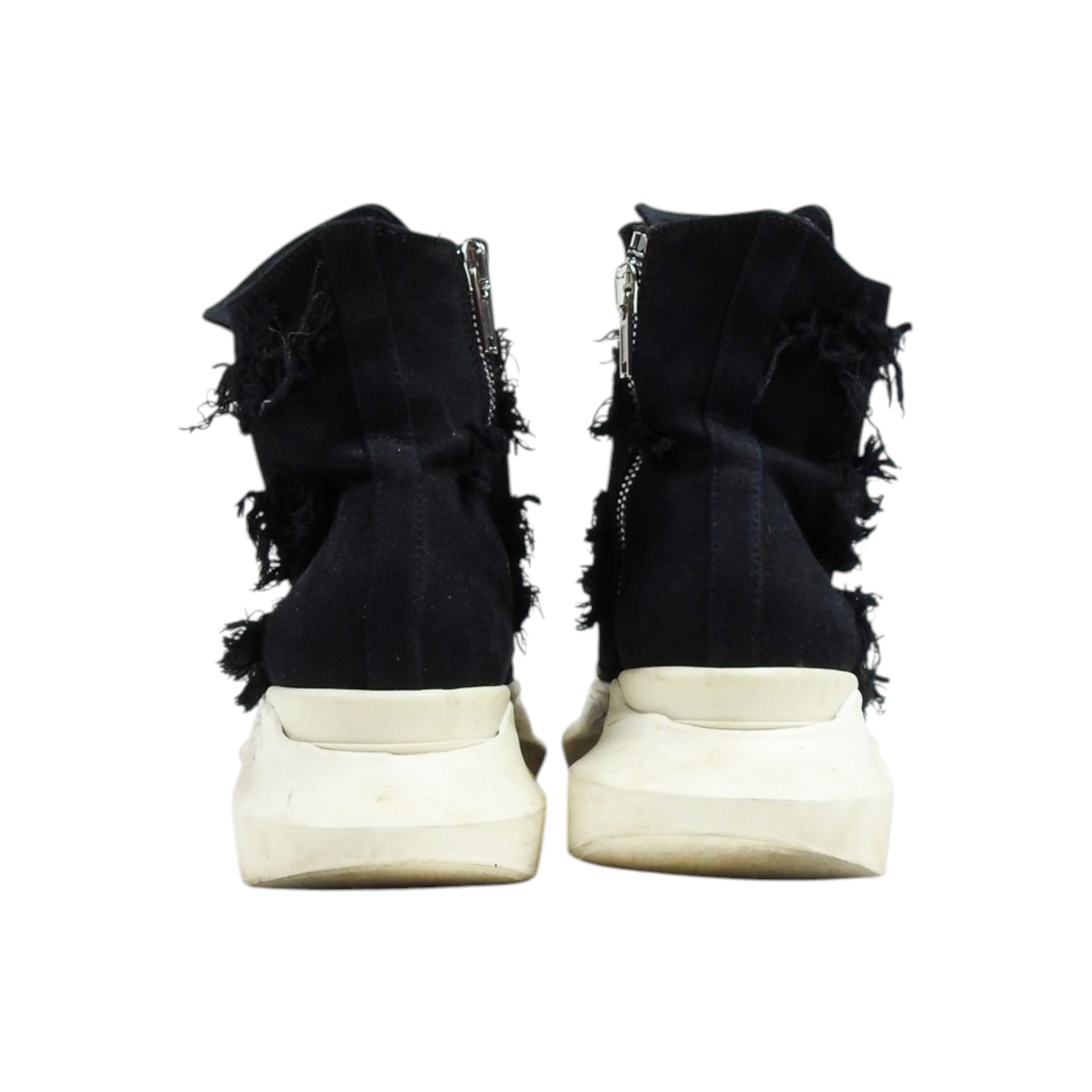 Rick Owens DRKSHDW Distressed Black Sneakers Size 42