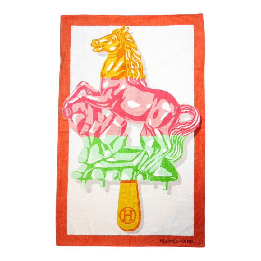 Hermes Horse Towel