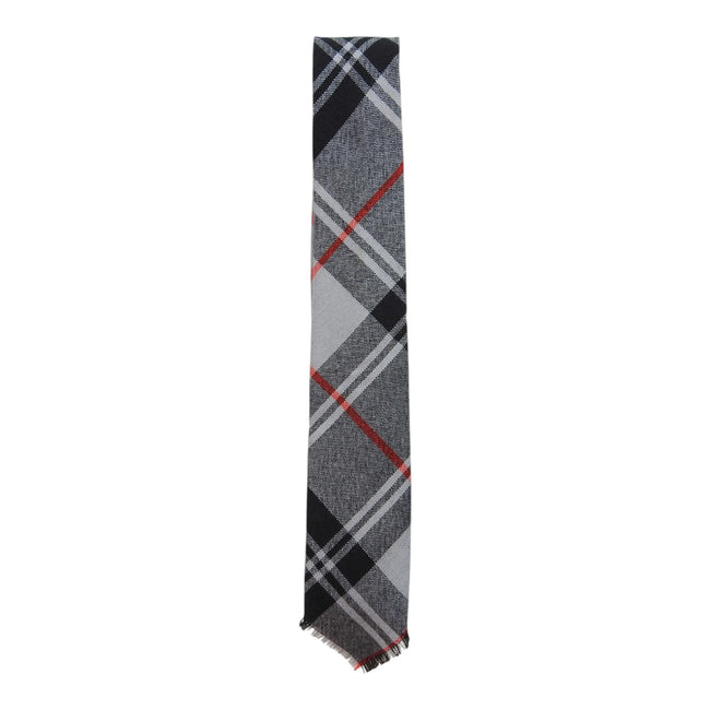 Hermes Grey Plaid Tie