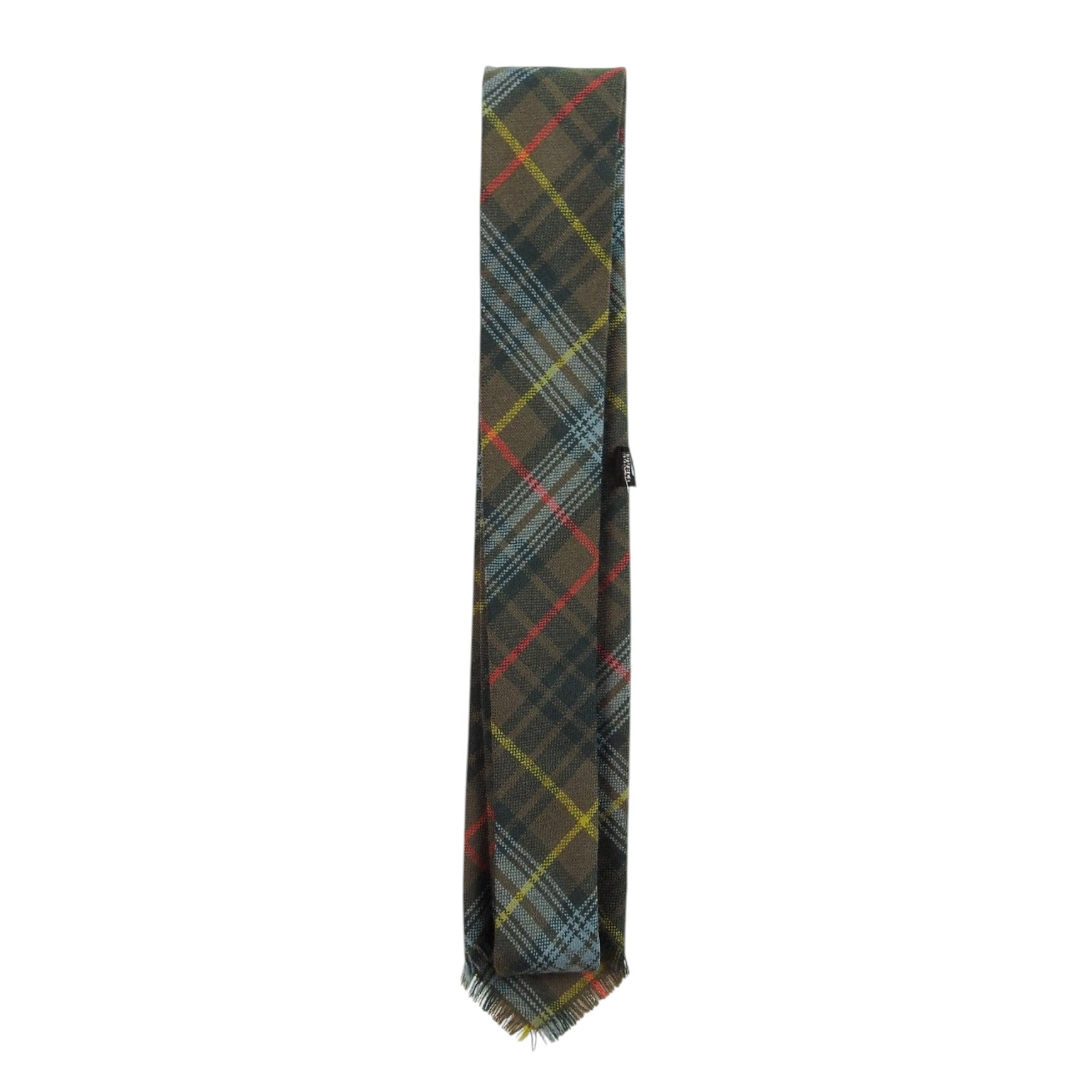 Hermes Brown Plaid Tie
