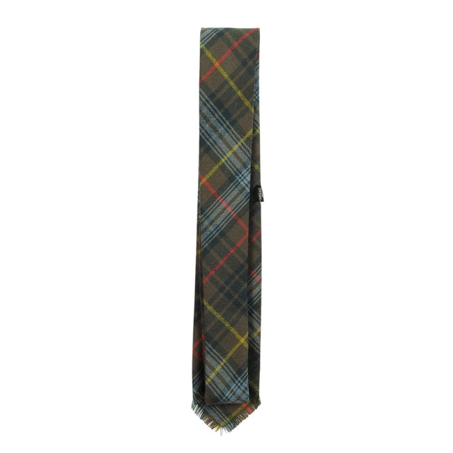 Hermes Brown Plaid Tie
