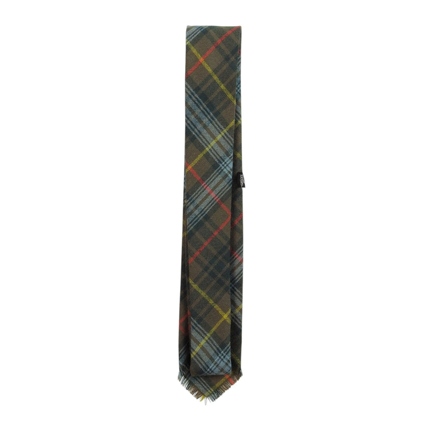 Hermes Brown Plaid Tie