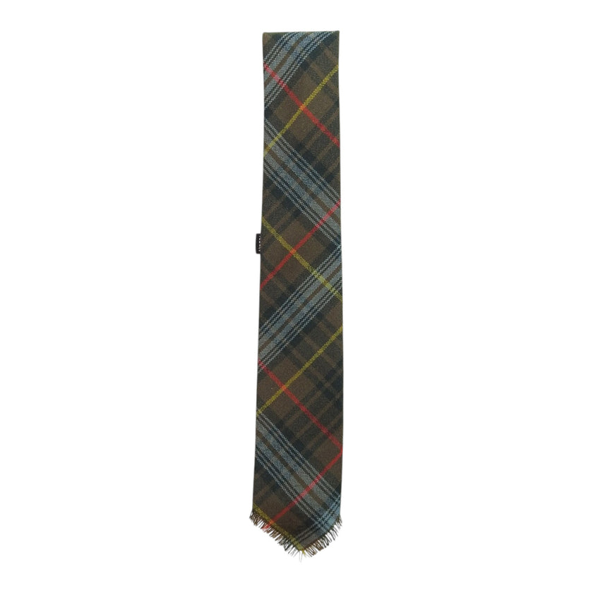 Hermes Brown Plaid Tie