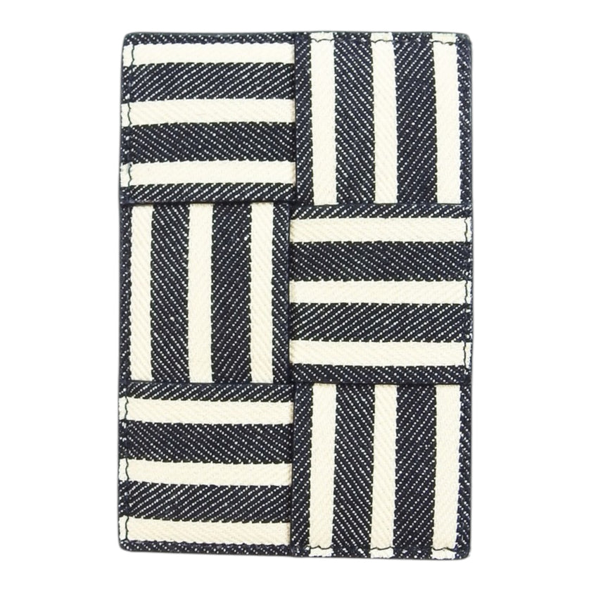 Bottega Veneta Striped Intrecciato Card Holder