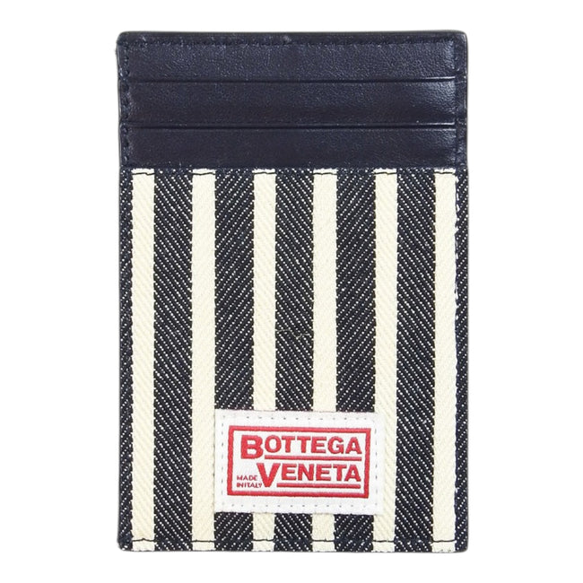 Bottega Veneta Striped Intrecciato Card Holder