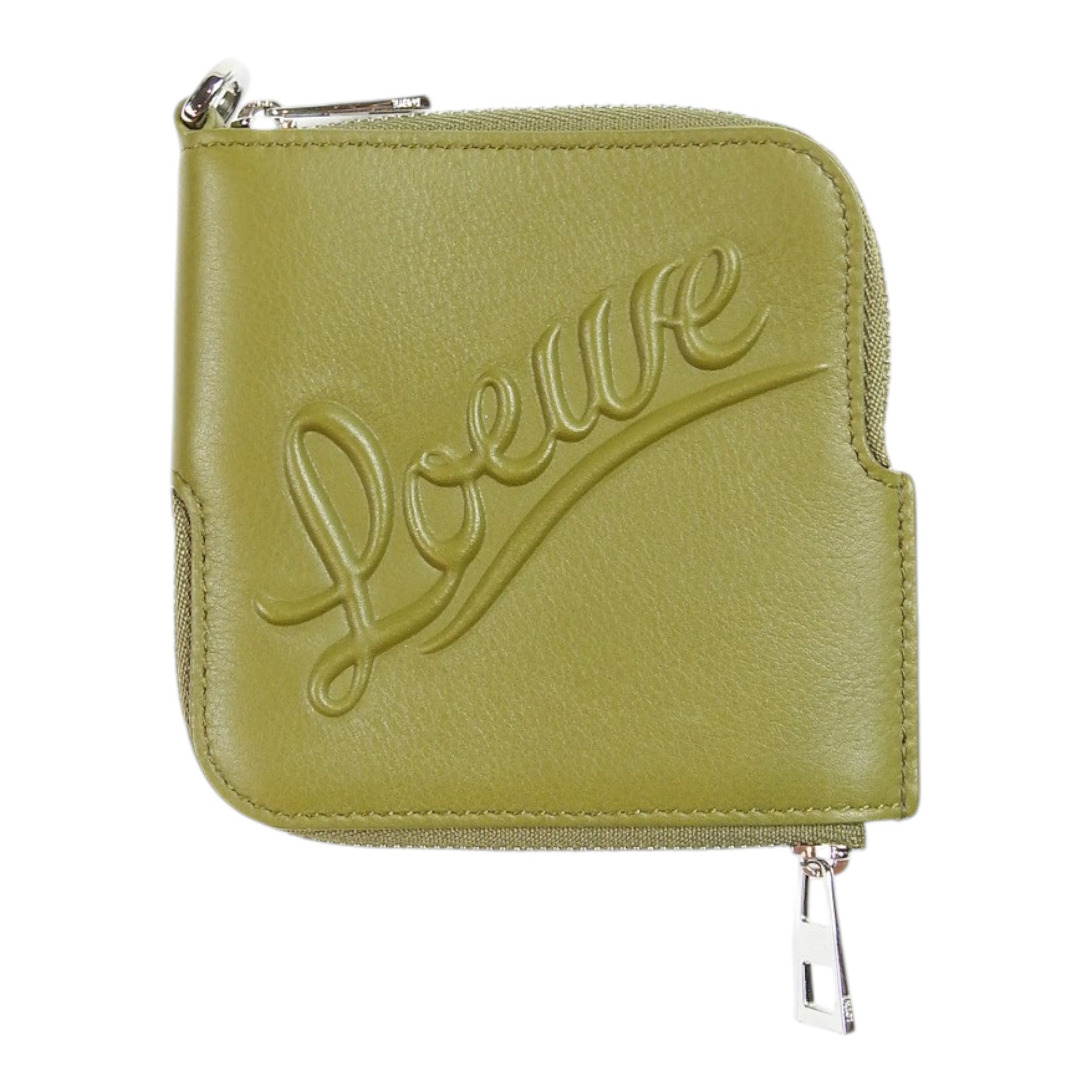 Loewe Green Double Sided Coin Pouch