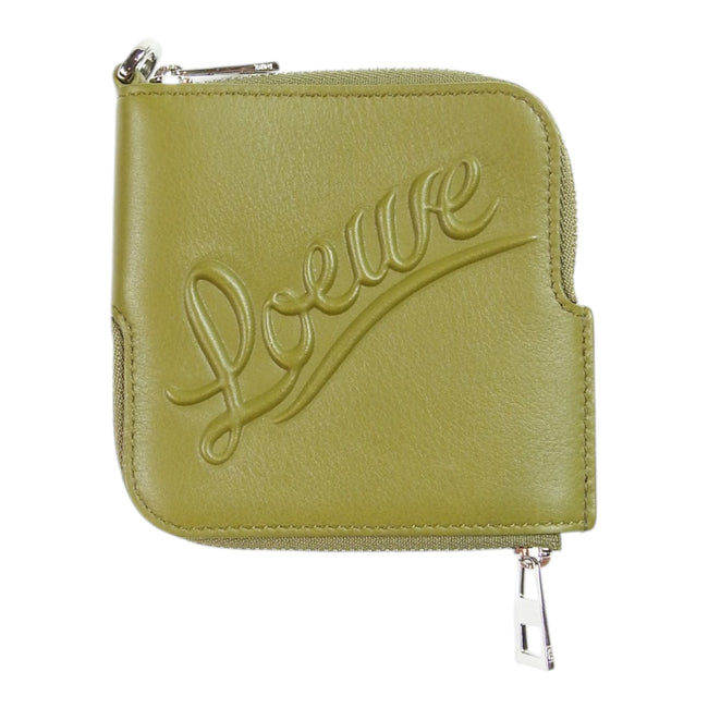 Loewe Green Double Sided Coin Pouch